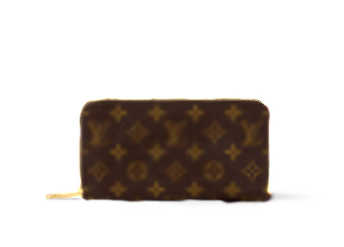 L_V Mono_gram Brown Zippy Wallet