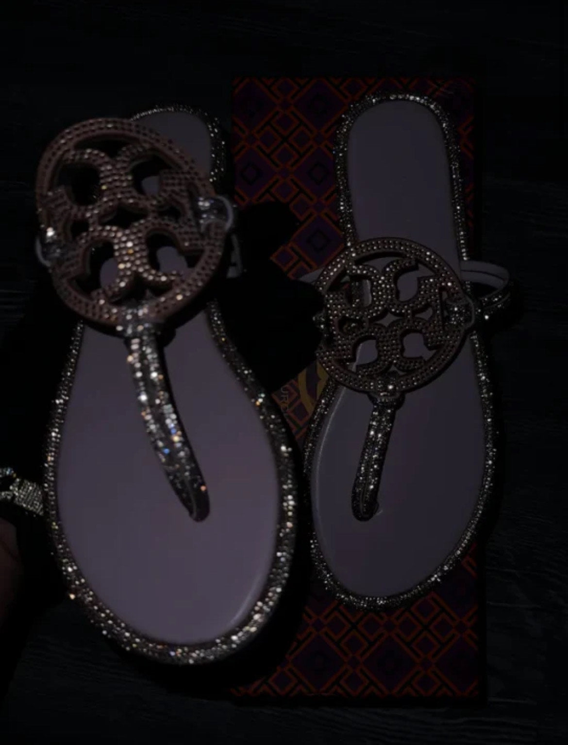 TB Pink Rhinestone Knotted